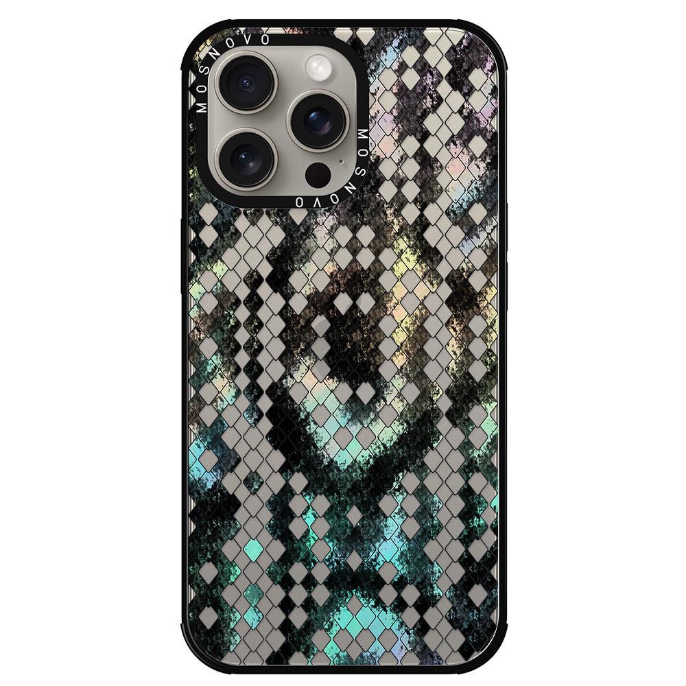 Rainbow Snake Print Phone Case - iPhone 15 Pro Max Case - MOSNOVO