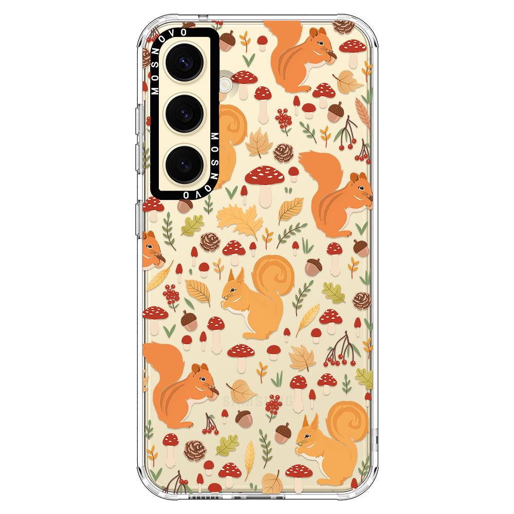 Autumn Squirrel Phone Case - Samsung Galaxy S24 Case - MOSNOVO