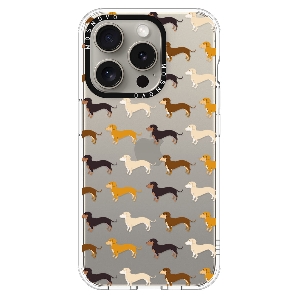 Cute Dachshund Phone Case - iPhone 15 Pro Case - MOSNOVO