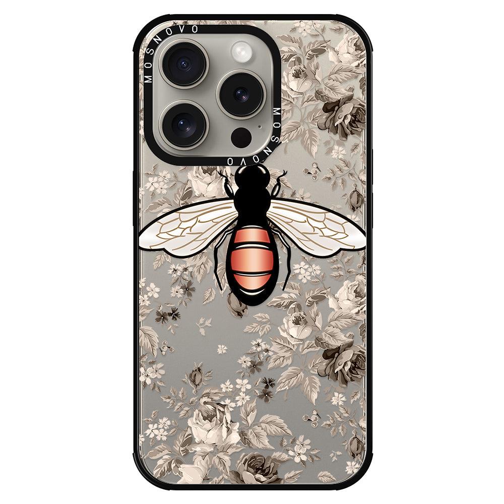 Vintage Bee Phone Case - iPhone 15 Pro Case - MOSNOVO