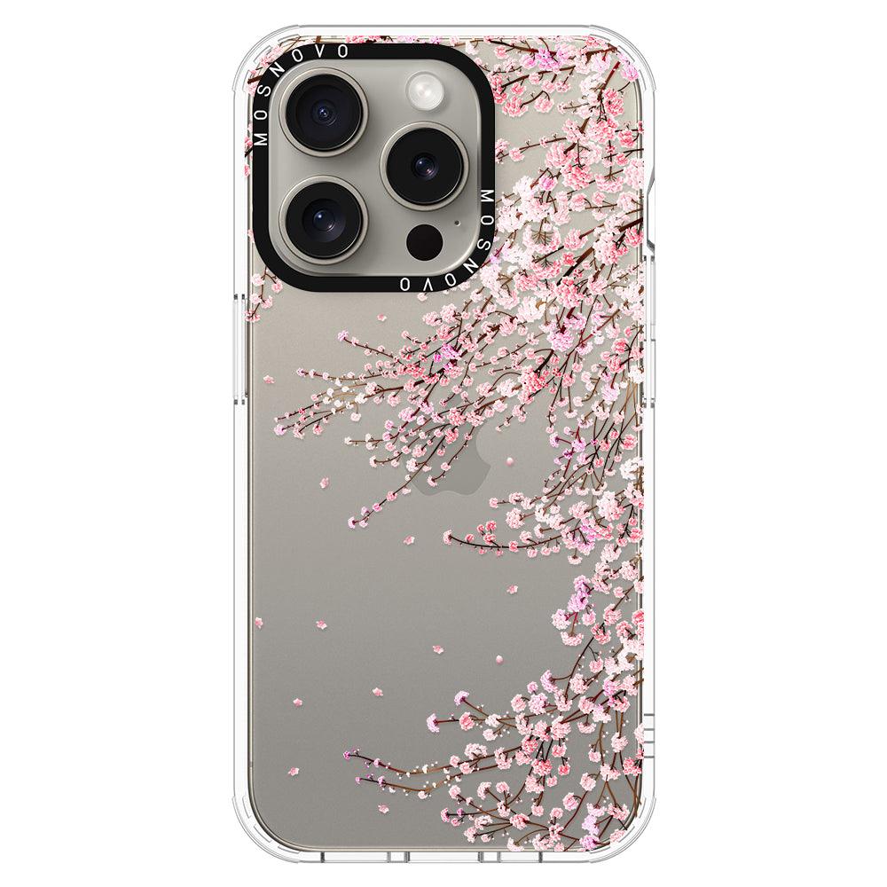 Cherry Blossom Phone Case - iPhone 15 Pro Case Clear