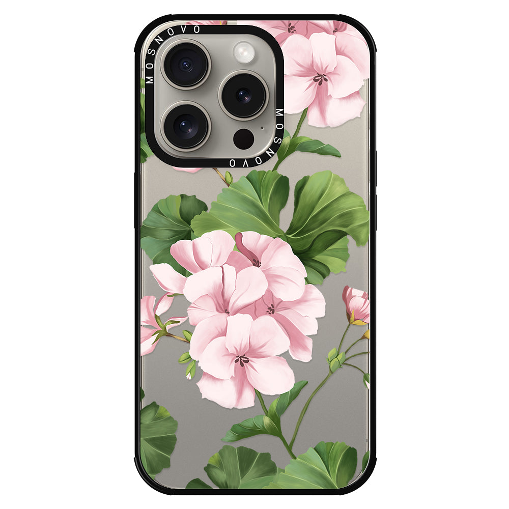 Geranium Phone Case - iPhone 15 Pro Case - MOSNOVO