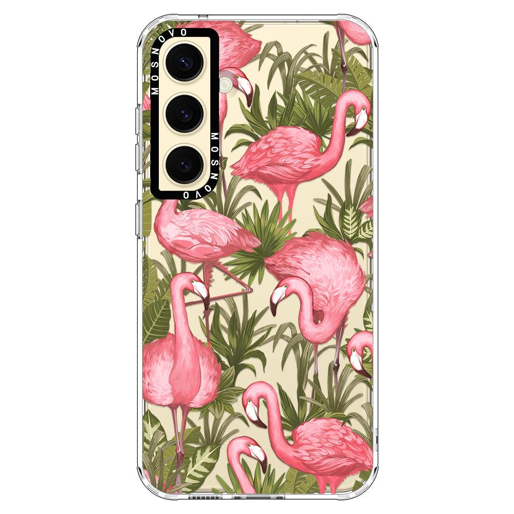 Flamingo Art Phone Case - Samsung Galaxy S24 Plus Case - MOSNOVO