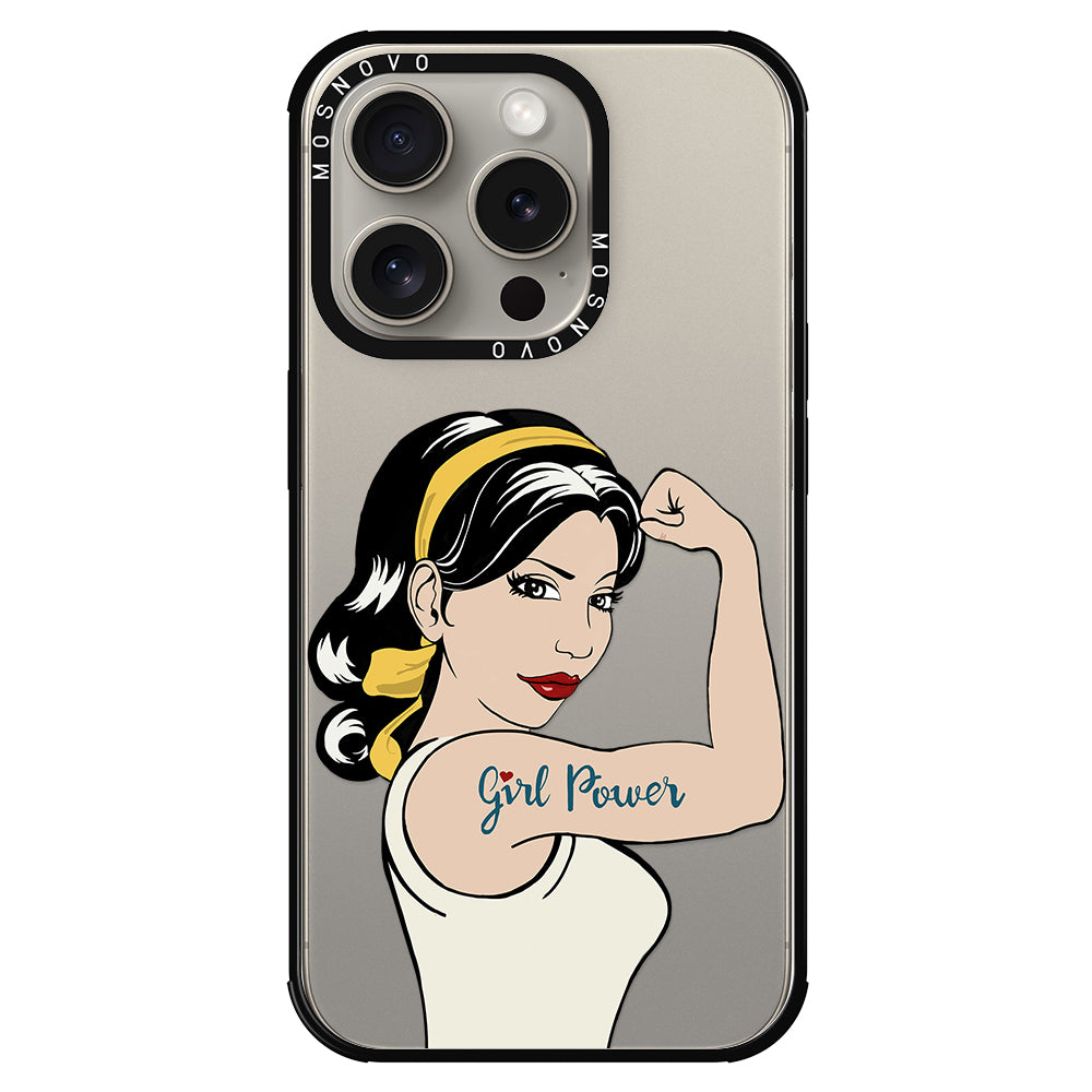 Girl Power Phone Case - iPhone 15 Pro Case - MOSNOVO