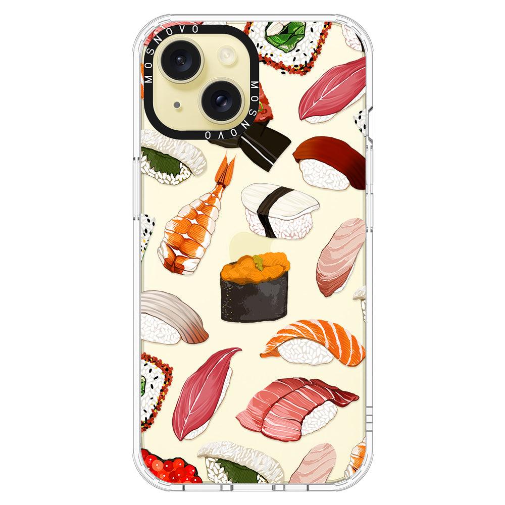 Mixed Sushi Phone Case - iPhone 15 Case - MOSNOVO