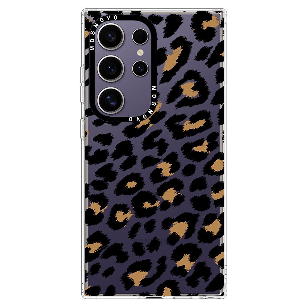 Leopard Print Phone Case - Samsung Galaxy S24 Ultra Case - MOSNOVO