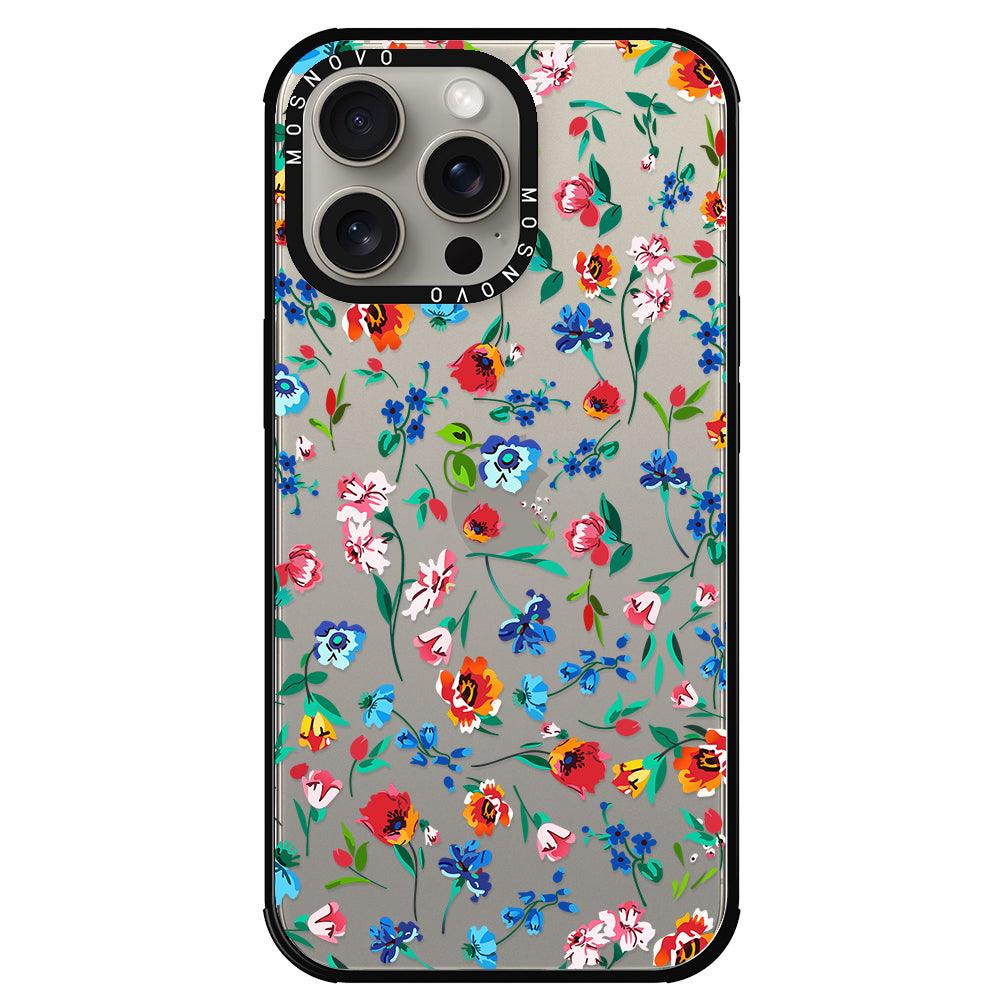 Little Wild Flower Phone Case - iPhone 15 Pro Max Case - MOSNOVO