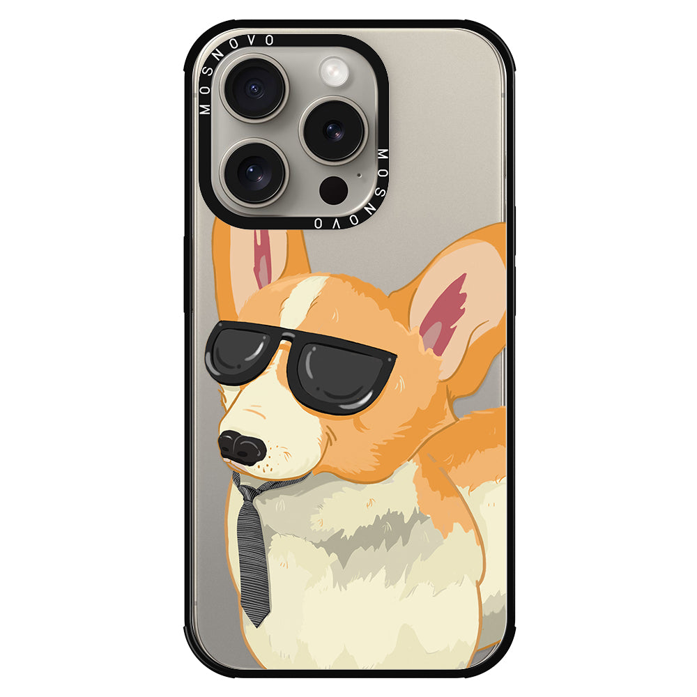 Fluffy Corgi Phone Case - iPhone 15 Pro Case - MOSNOVO