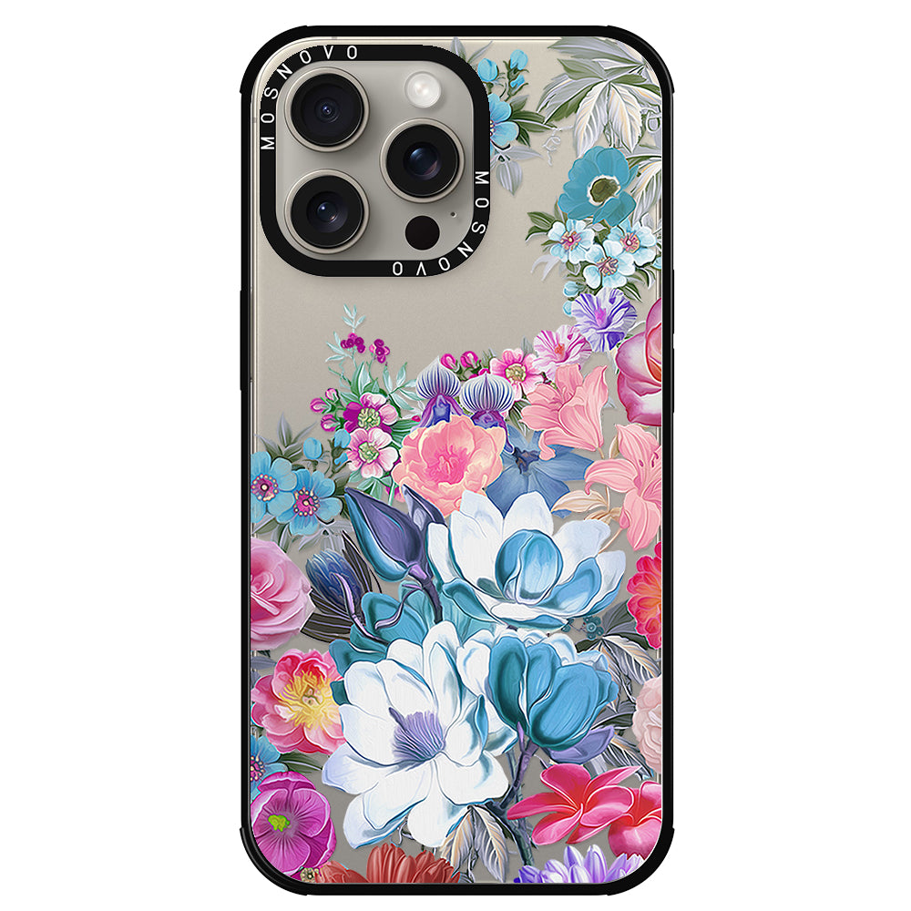 Magnolia Flower Phone Case - iPhone 15 Pro Max Case - MOSNOVO