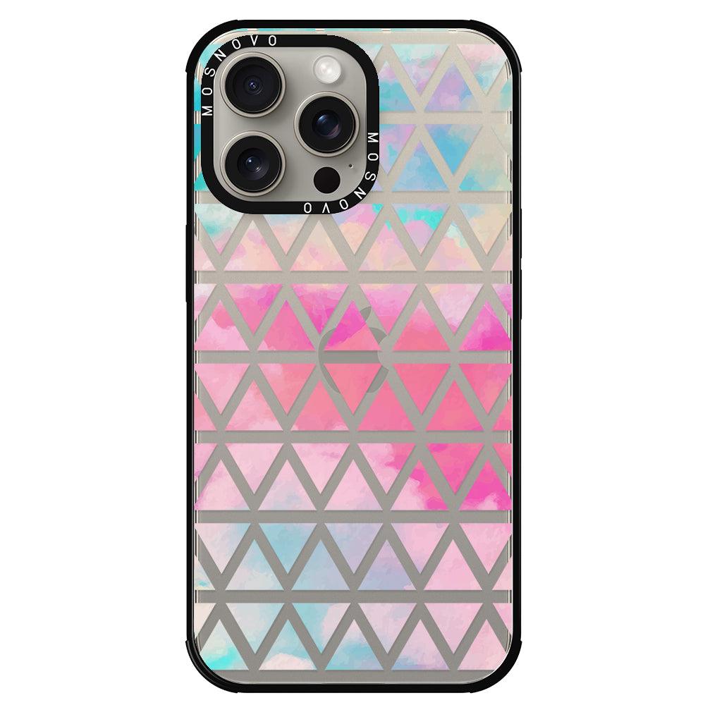 Gradient Triangles Phone Case - iPhone 15 Pro Max Case - MOSNOVO