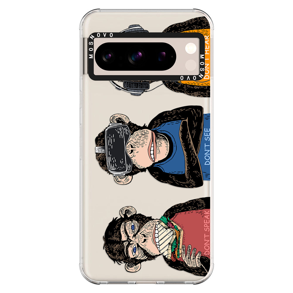 Don't Speak, Don't See, Don't Hear Phone Case - Google Pixel 8 Pro Case