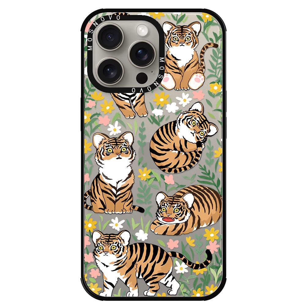 Cute Tiger Phone Case - iPhone 15 Pro Max Case - MOSNOVO