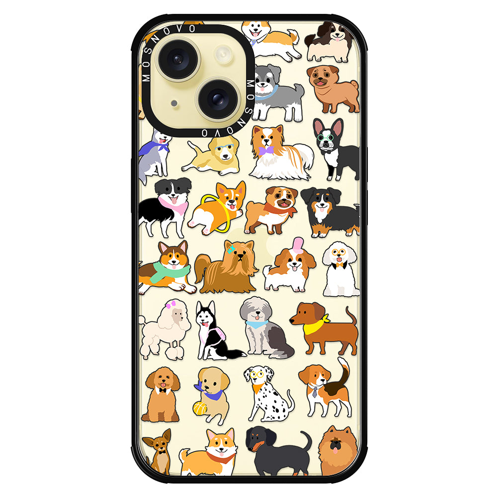 Cute Puppy Phone Case - iPhone 15 Case - MOSNOVO