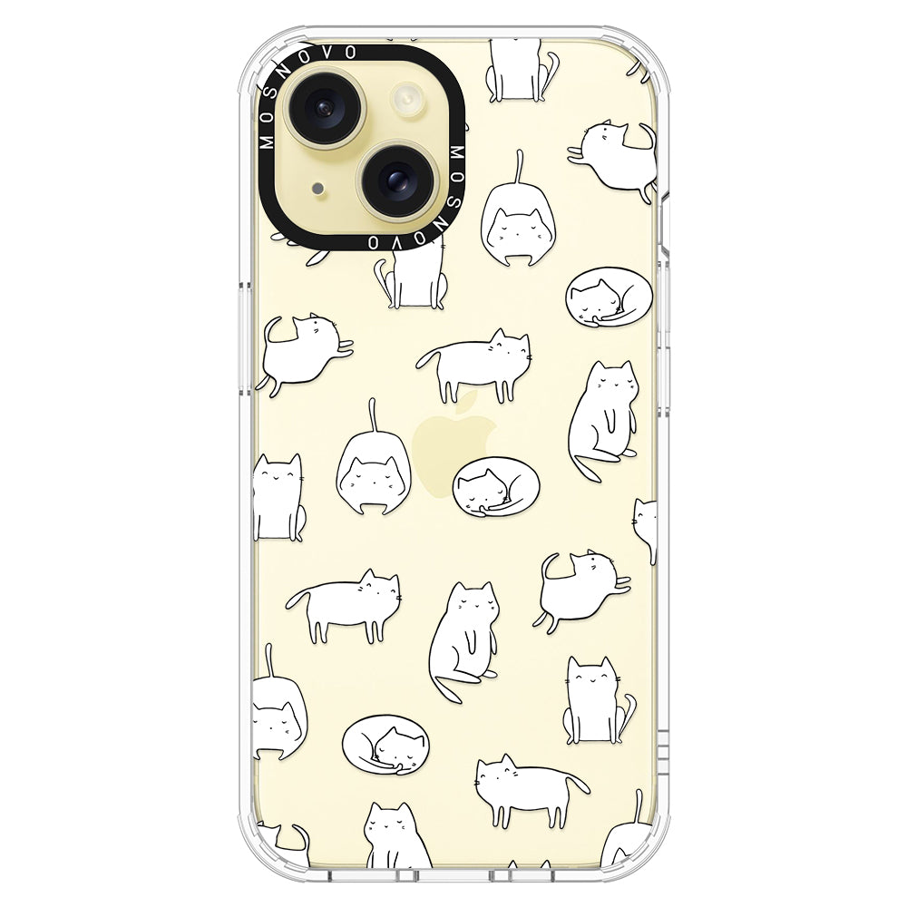 Cute Cats Phone Case - iPhone 15 Case - MOSNOVO