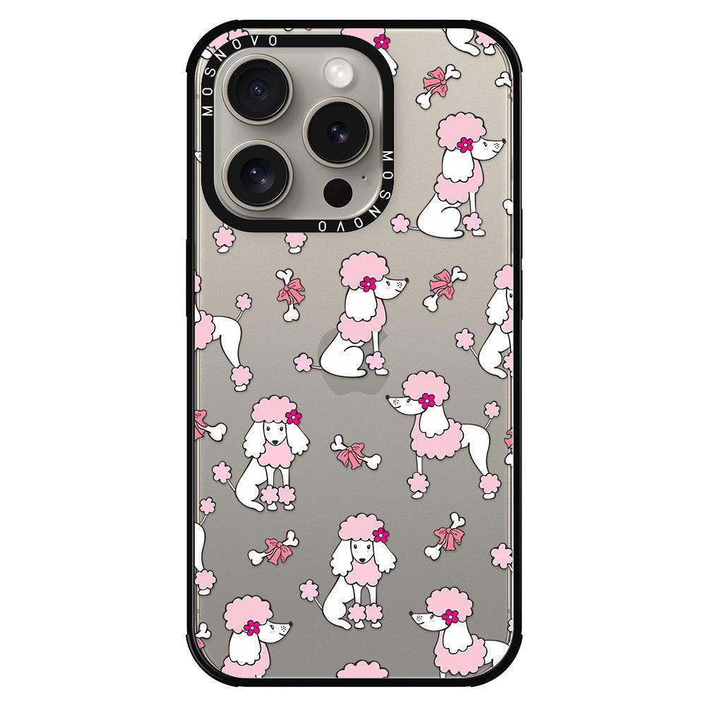 Cute Poodle Phone Case - iPhone 15 Pro Case - MOSNOVO