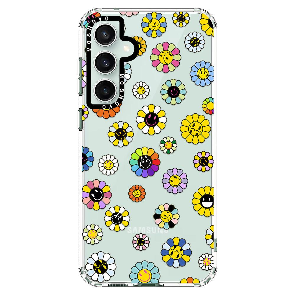 Flower Smile Face Phone Case - Samsung Galaxy S23 FE Case