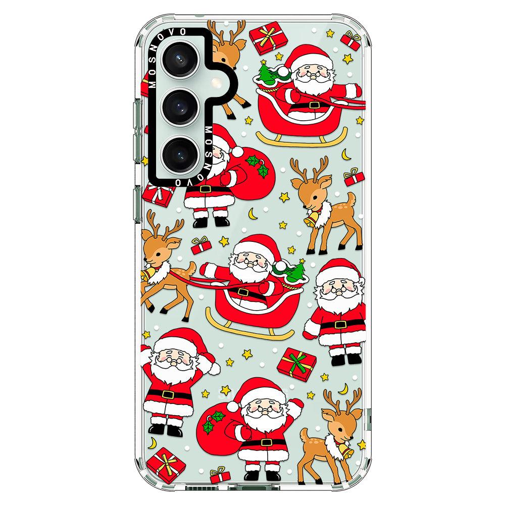 Cute Santa Claus Deer Phone Case - Samsung Galaxy S23 FE Case