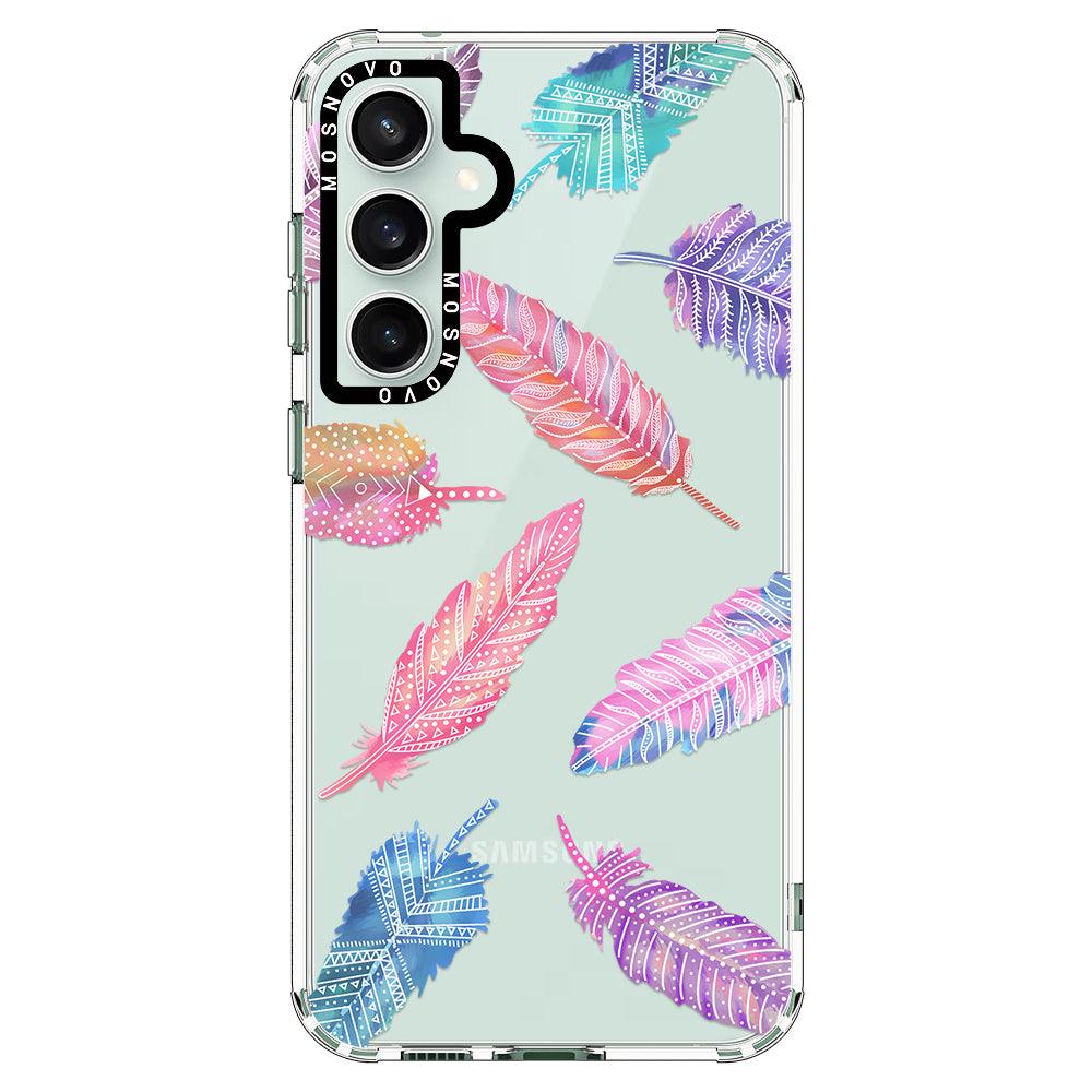 Boho Feather Phone Case - Samsung Galaxy S23 FE Case