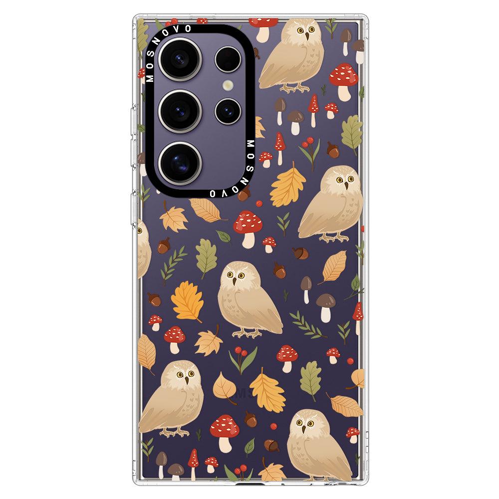 Autumn Owl Phone Case - Samsung Galaxy S24 Ultra Case - MOSNOVO