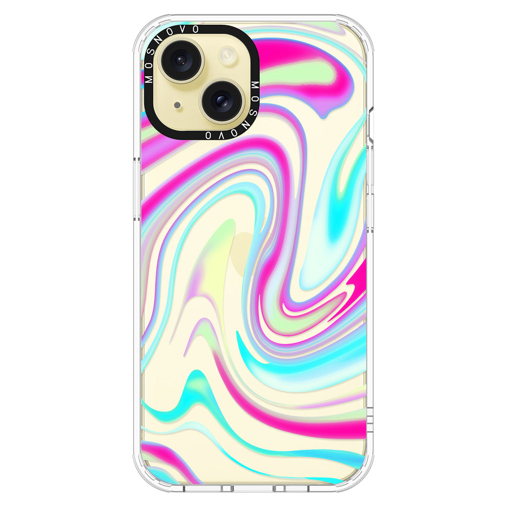 Psychedelic Swirls Phone Case - iPhone 15 Plus Case - MOSNOVO