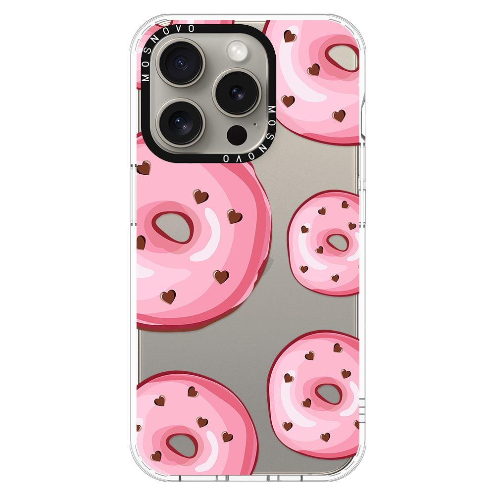 Pink Donuts Phone Case - iPhone 15 Pro Case - MOSNOVO