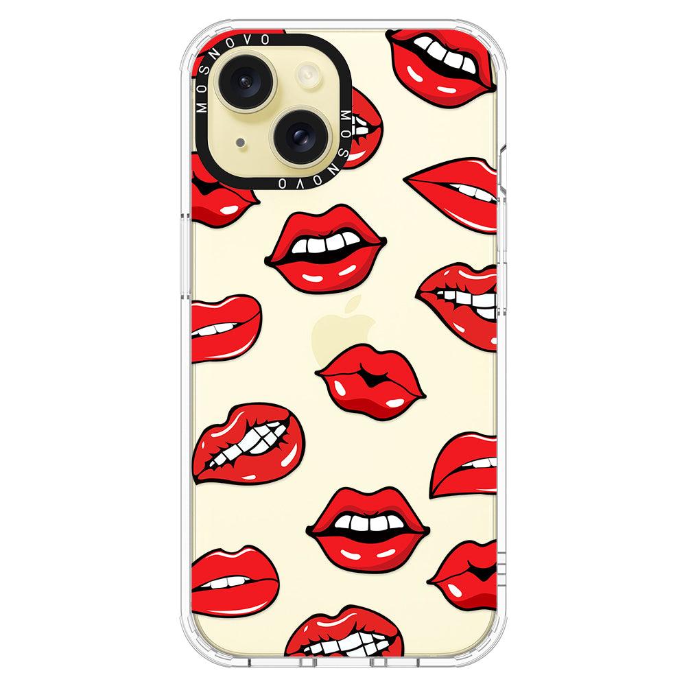 Hot Lips Phone Case - iPhone 15 Case - MOSNOVO