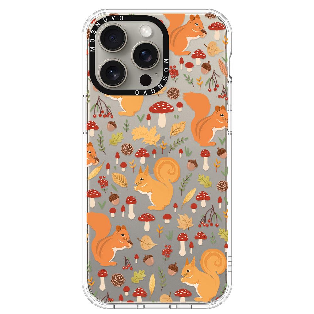 Autumn Squirrel Phone Case - iPhone 15 Pro Max Case - MOSNOVO