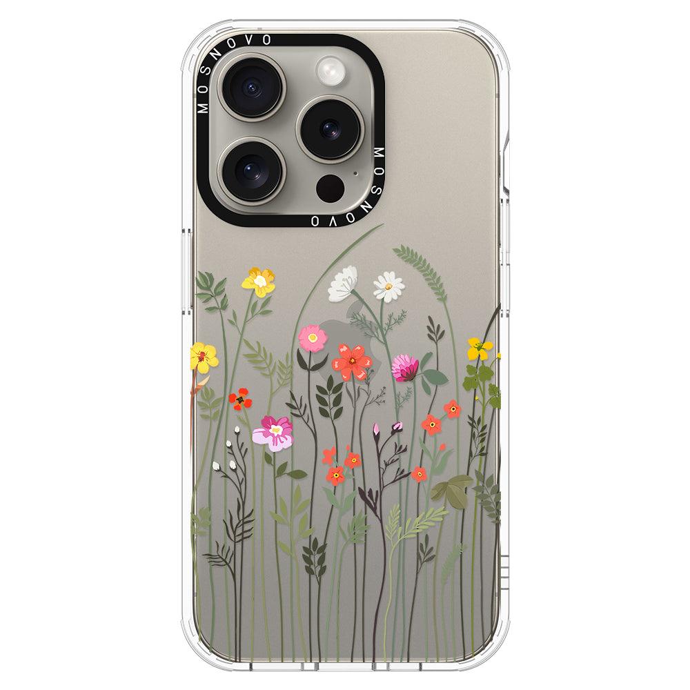 Spring Wildflower Phone Case - iPhone 15 Pro Case - MOSNOVO