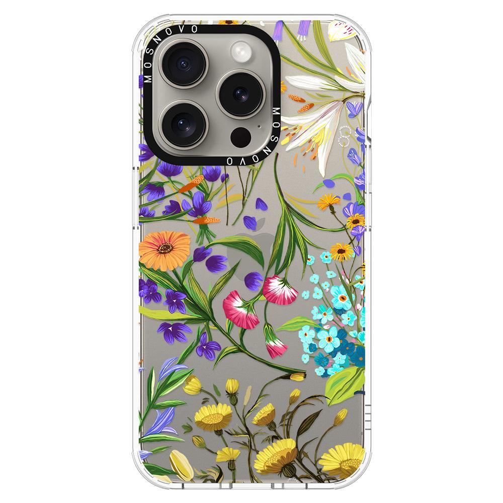 Summer Flower Holidays Phone Case - iPhone 15 Pro Case - MOSNOVO