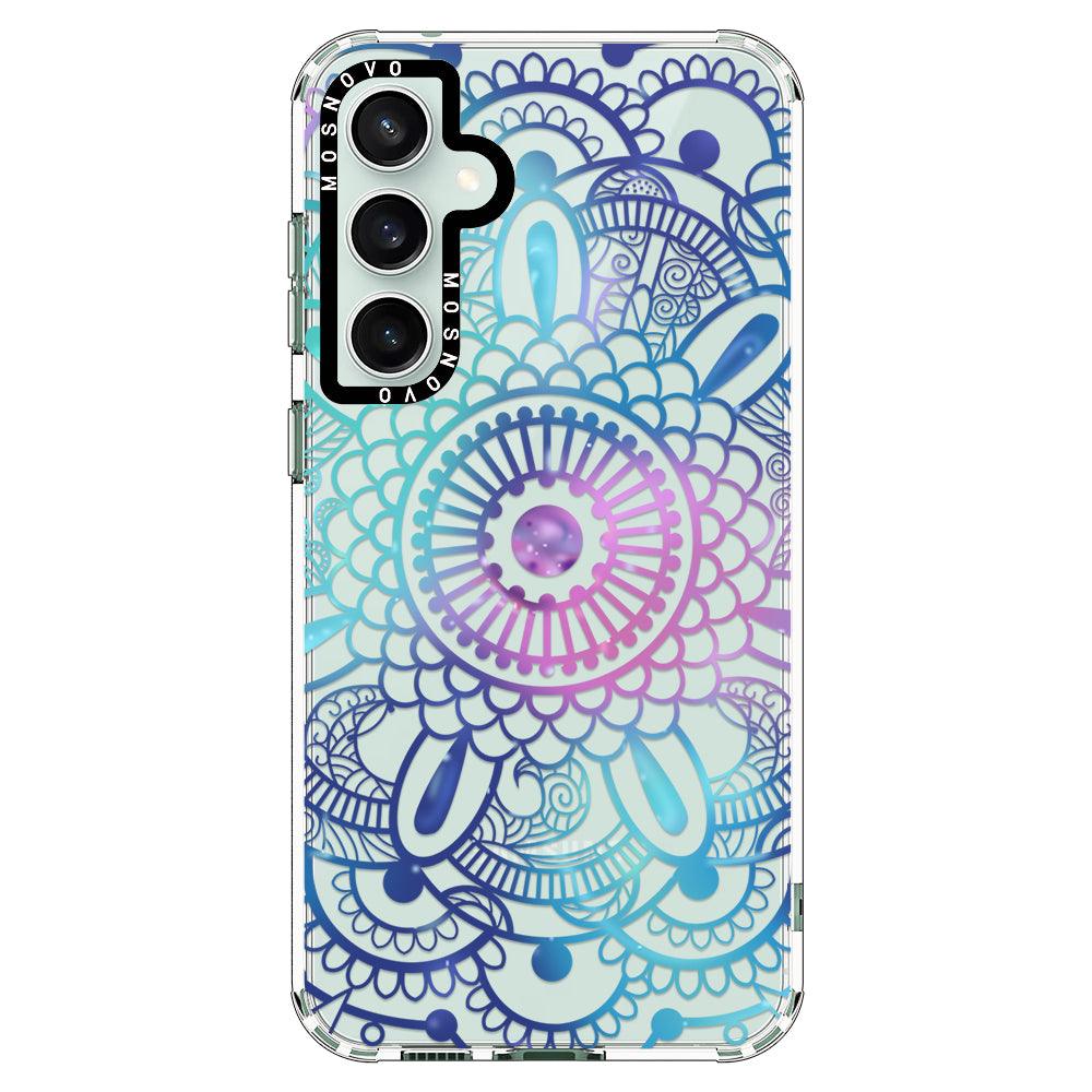 Violet Blue Mandala Phone Case - Samsung Galaxy S23 FE Case