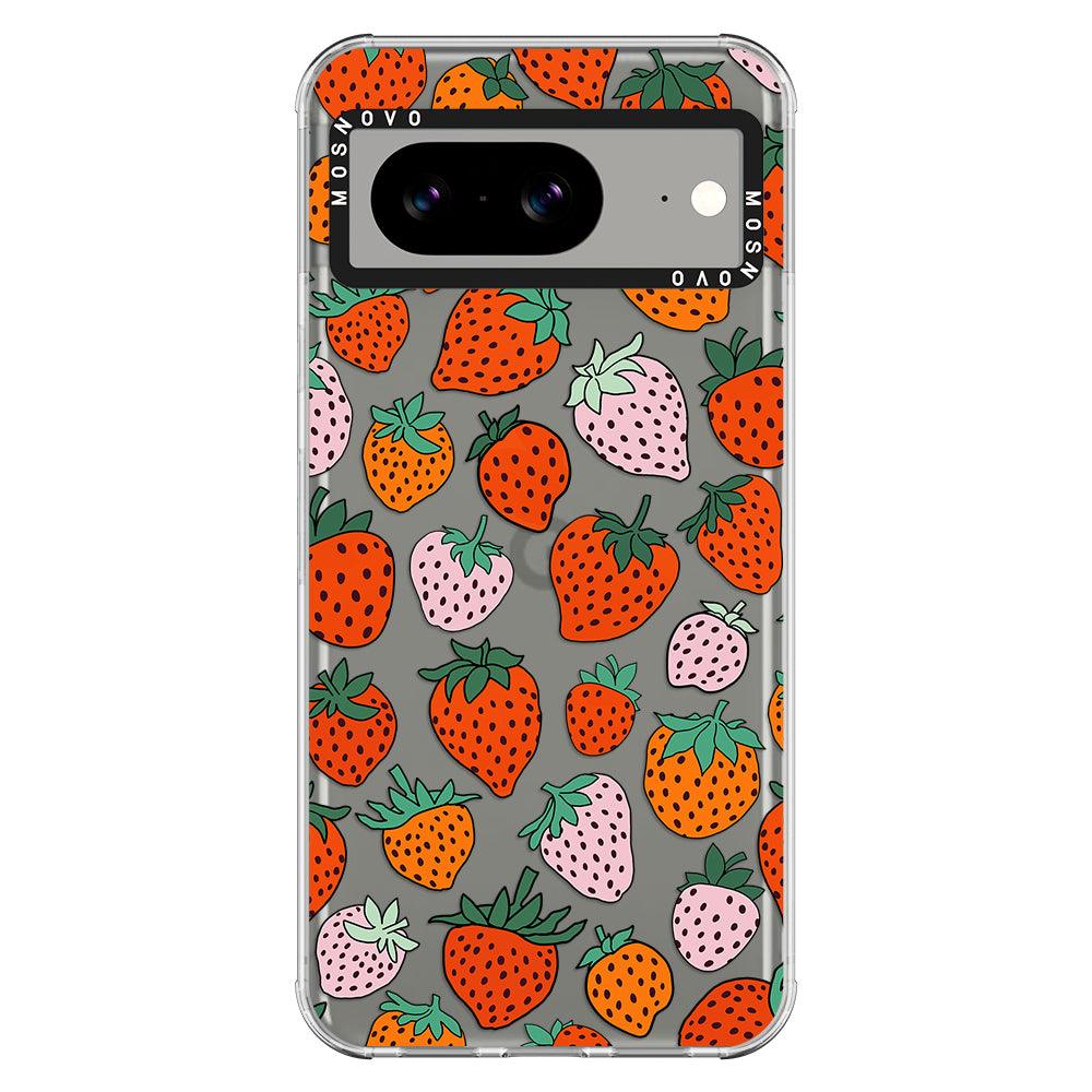 Cute Strawberry Phone Case - Google Pixel 8 Case - MOSNOVO