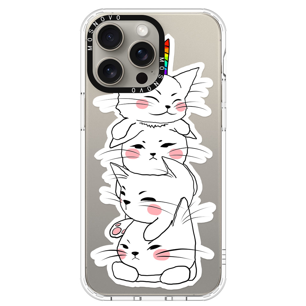 Squishcat Phone Case - iPhone 15 Pro Max Case - MOSNOVO