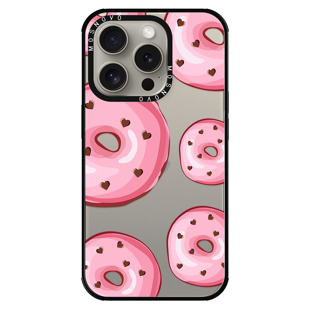 Pink Donuts Phone Case - iPhone 15 Pro Case - MOSNOVO