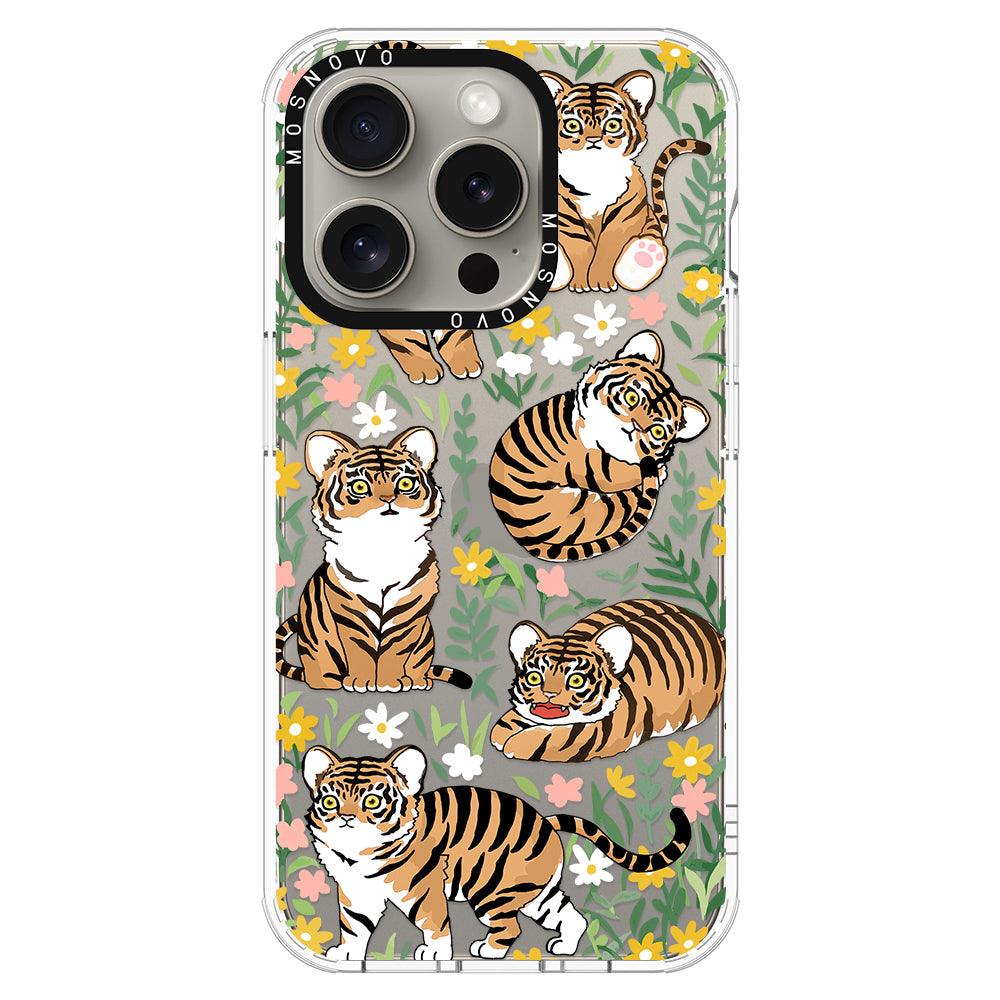 Cute Tiger Phone Case - iPhone 15 Pro Case - MOSNOVO