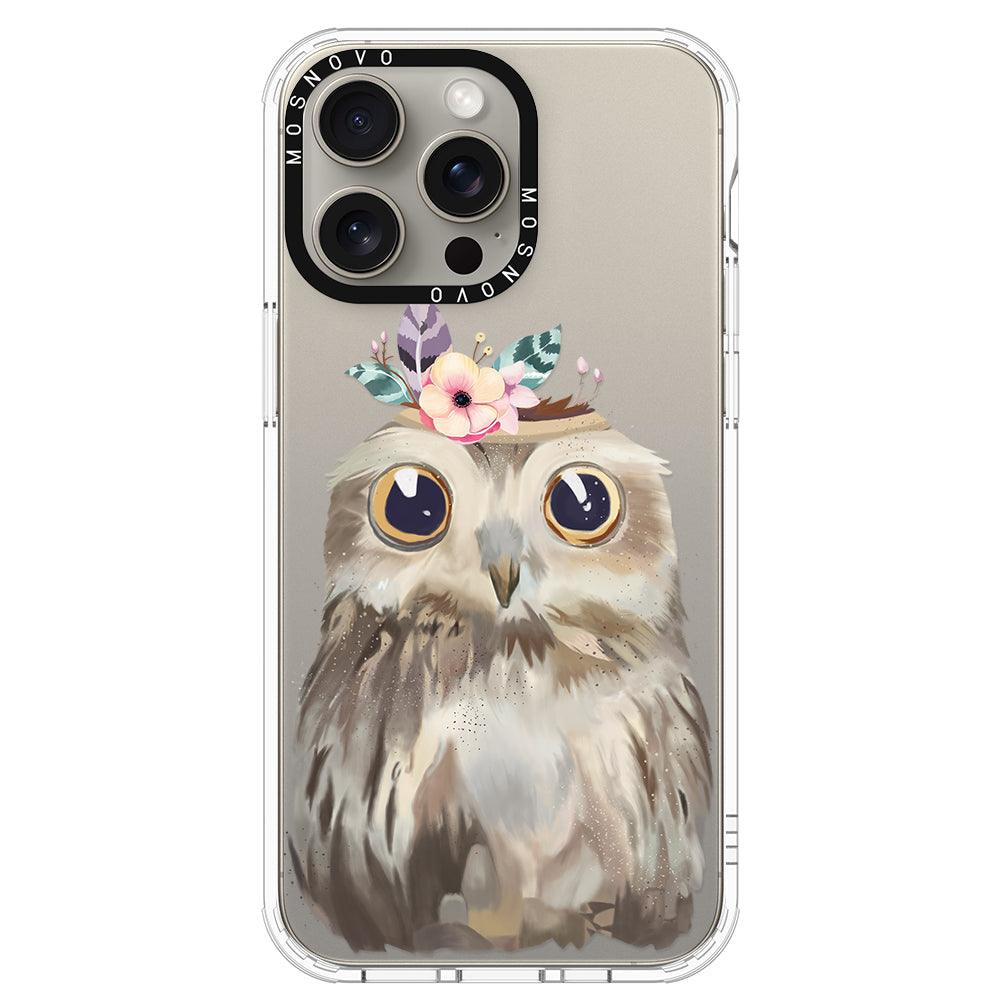 Cute Owl Phone Case - iPhone 15 Pro Max Case - MOSNOVO