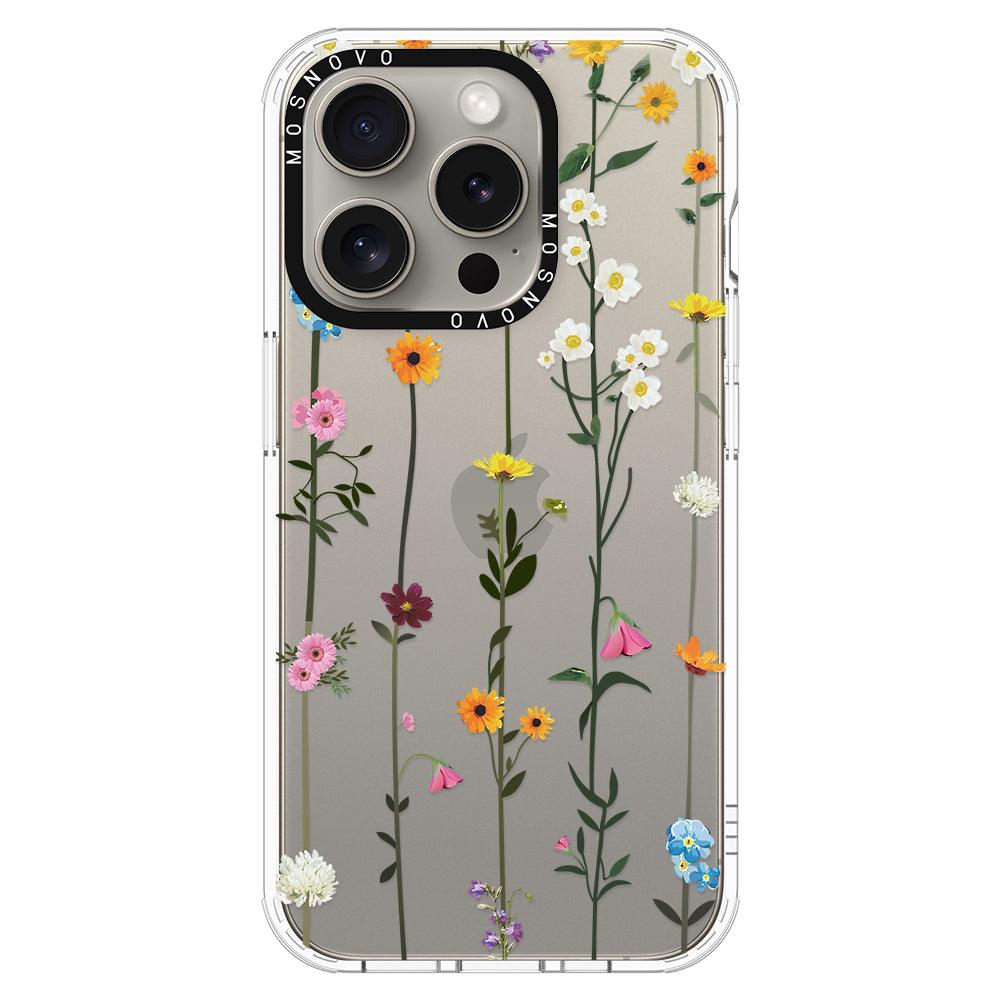 Wildflowers Phone Case - iPhone 15 Pro Case - MOSNOVO