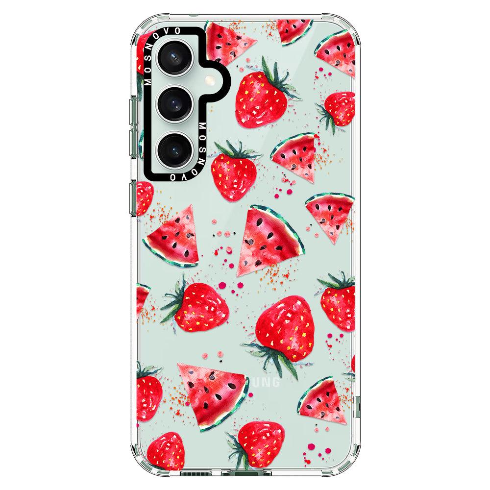 Watermelon Strawberry Phone Case - Samsung Galaxy S23 FE Case