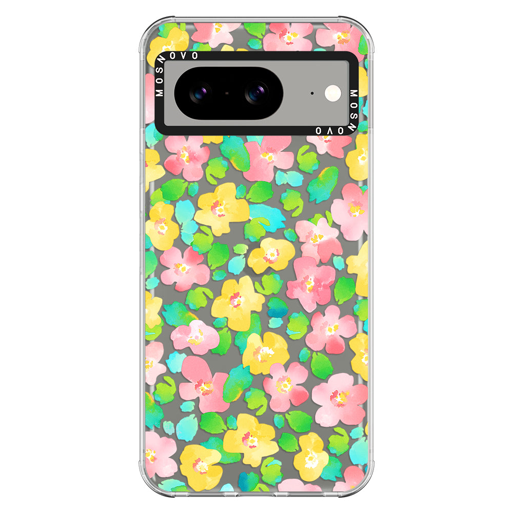 Floral Print Phone Case - Google Pixel 8 Case - MOSNOVO