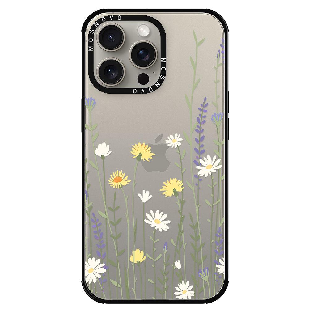 Wild Meadow Floral Phone Case - iPhone 15 Pro Max Case - MOSNOVO