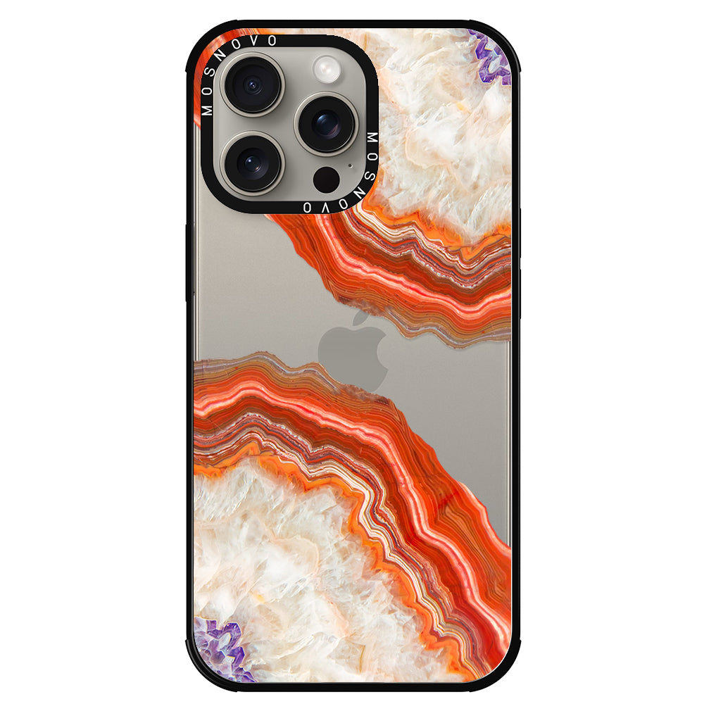 Agate Red Phone Case - iPhone 15 Pro Max Case - MOSNOVO