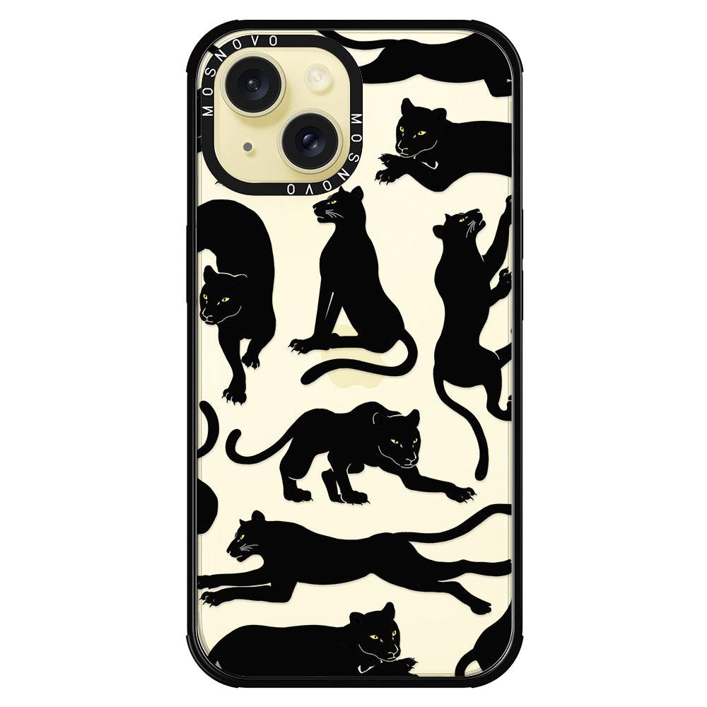 Black Panther Phone Case - iPhone 15 Plus Case - MOSNOVO