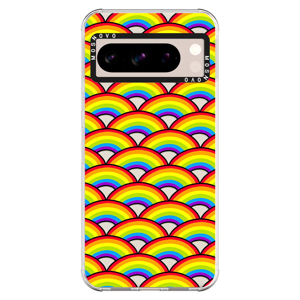 Rainbow Waves Phone Case - Google Pixel 8 Pro Case