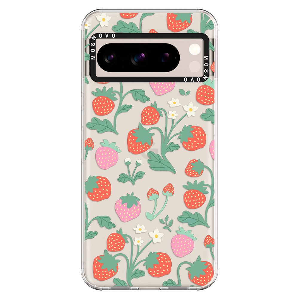 Cute Strawberry Phone Case - Google Pixel 8 Pro Case - MOSNOVO