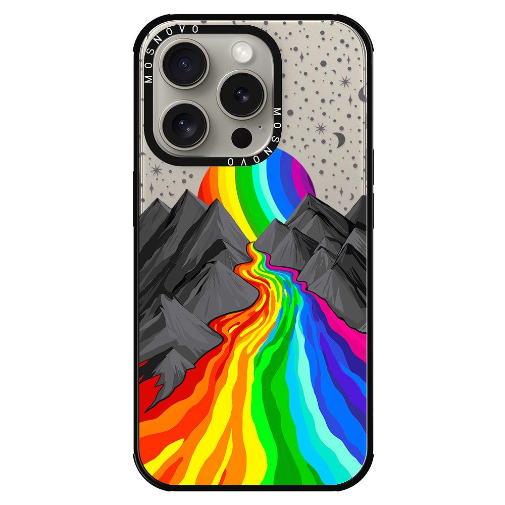 Rainbow Landscape Phone Case - iPhone 15 Pro Case - MOSNOVO