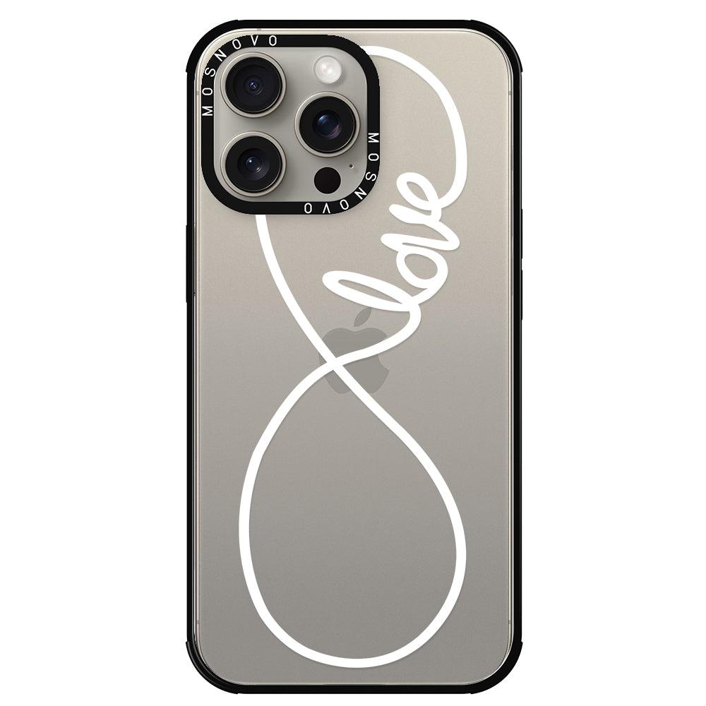 Infinity Love Phone Case - iPhone 15 Pro Max Case - MOSNOVO