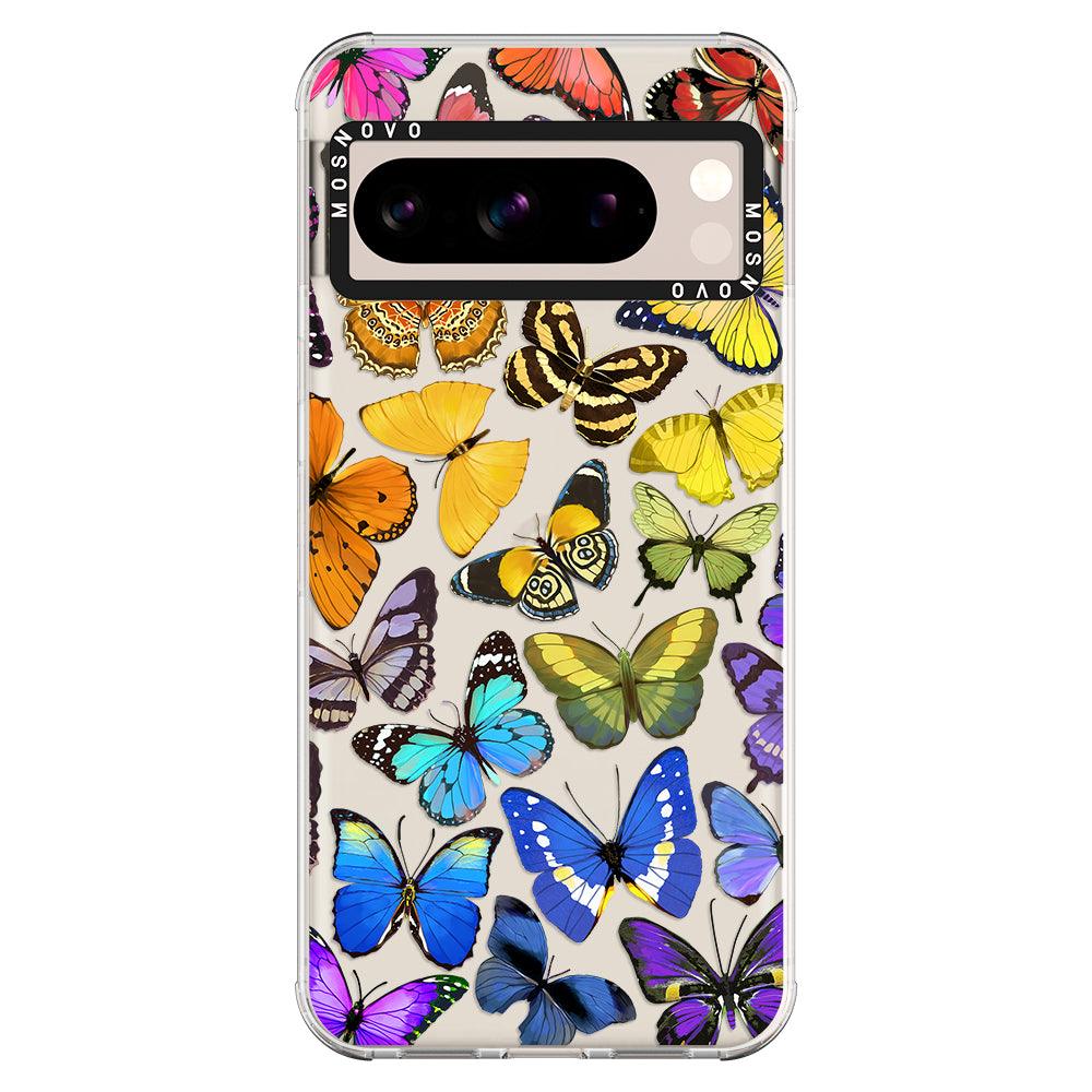 Rainbow Butterfly Phone Case - Google Pixel 8 Pro Case - MOSNOVO