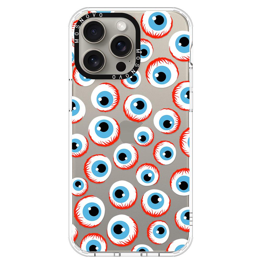 Scary Eyeball Phone Case - iPhone 15 Pro Max Case - MOSNOVO