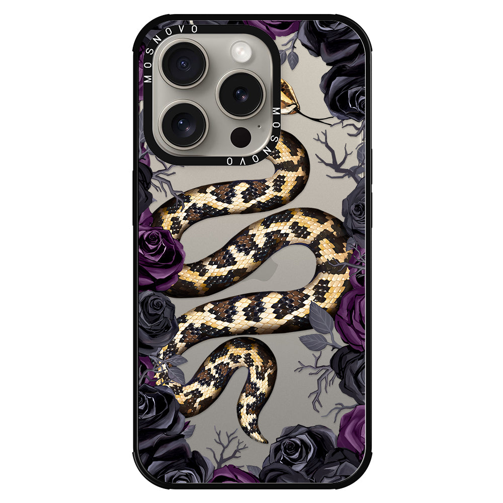 Secret Snake Garden Phone Case - iPhone 15 Pro Case - MOSNOVO