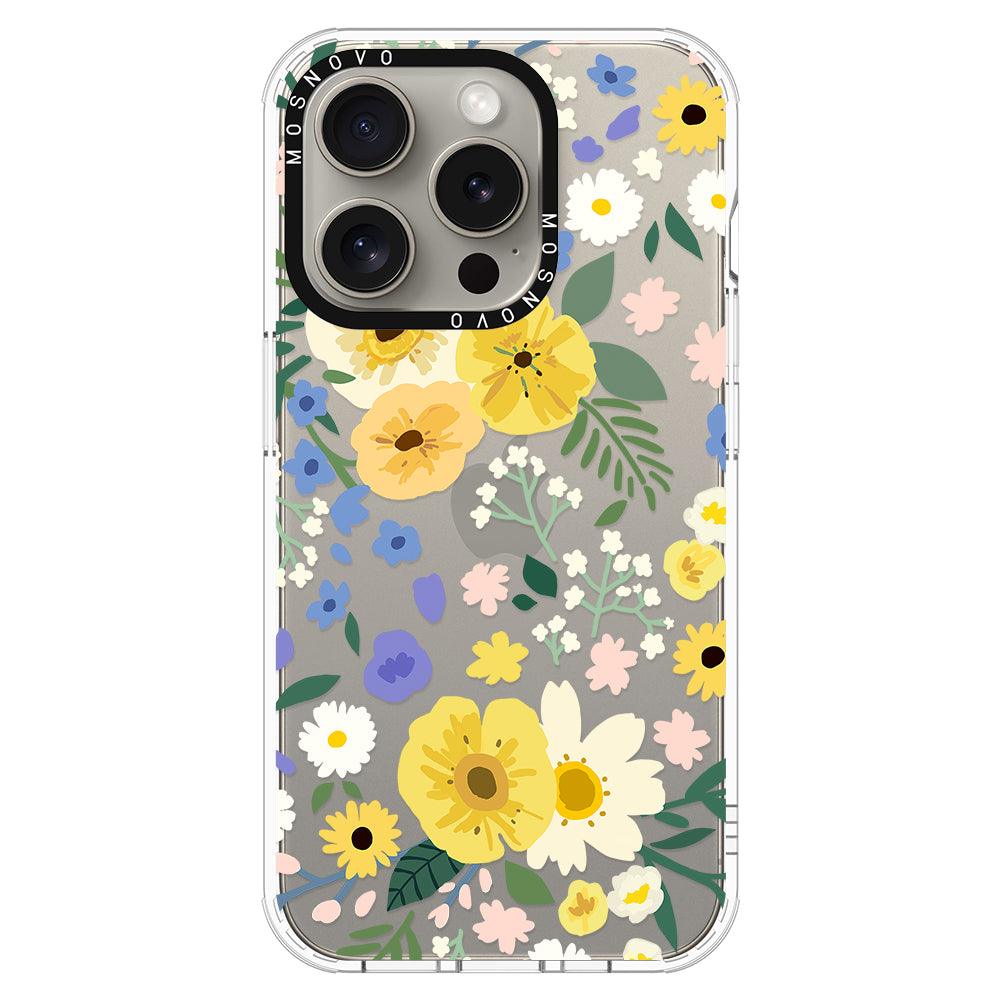 Spring Wild Floral Phone Case - iPhone 15 Pro Case - MOSNOVO