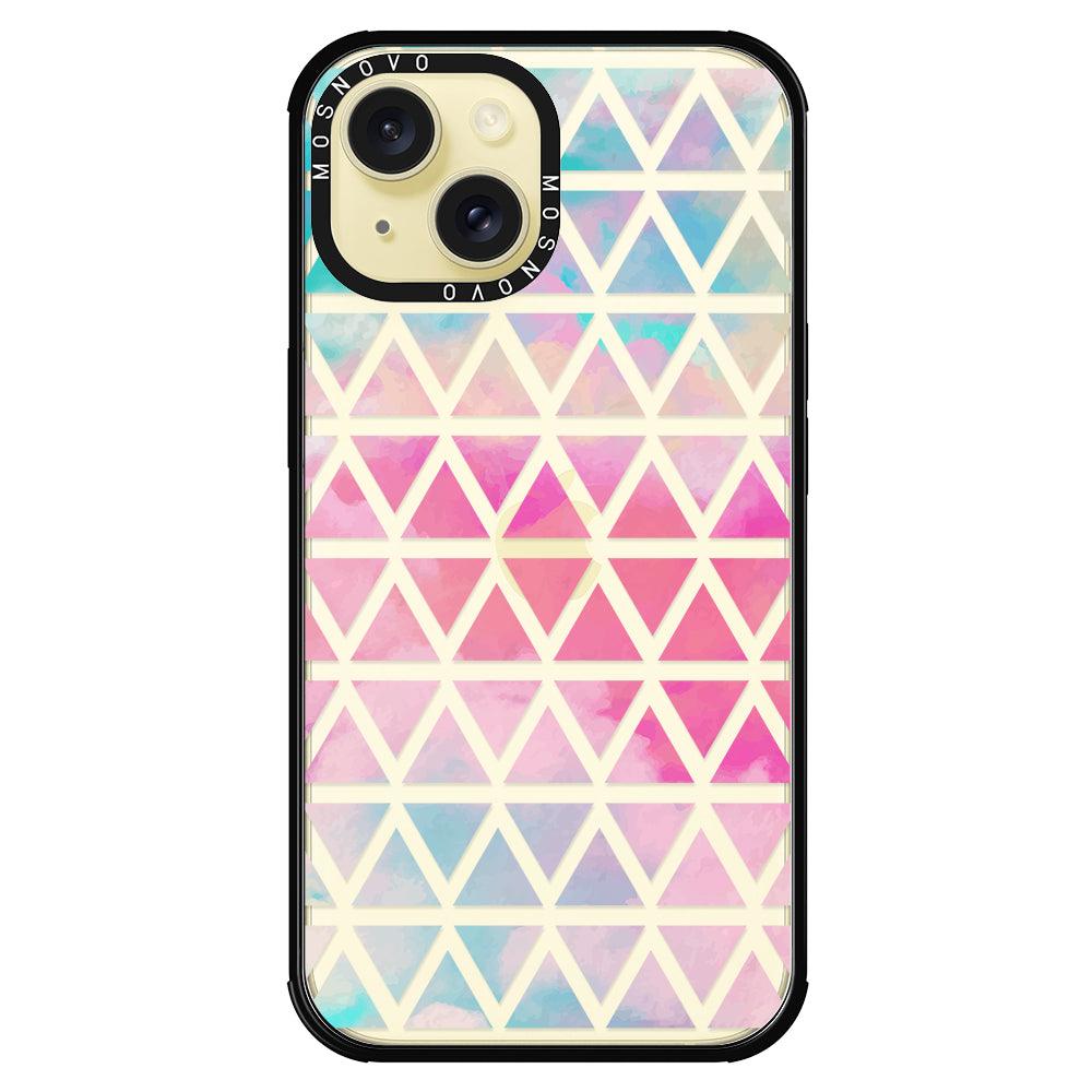 Gradient Triangles Phone Case - iPhone 15 Case - MOSNOVO